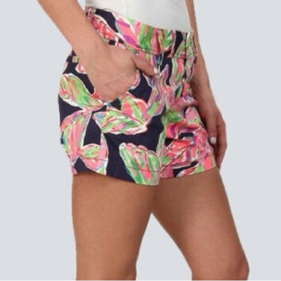 Lilly Pulitzer Callahan Short in Bright Navy In The Vias Sz 0 - Picture 2 of 11